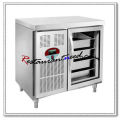 R254 1 Porta de vidro Luxurious Fancooling Tray Undercounter Refrigerator